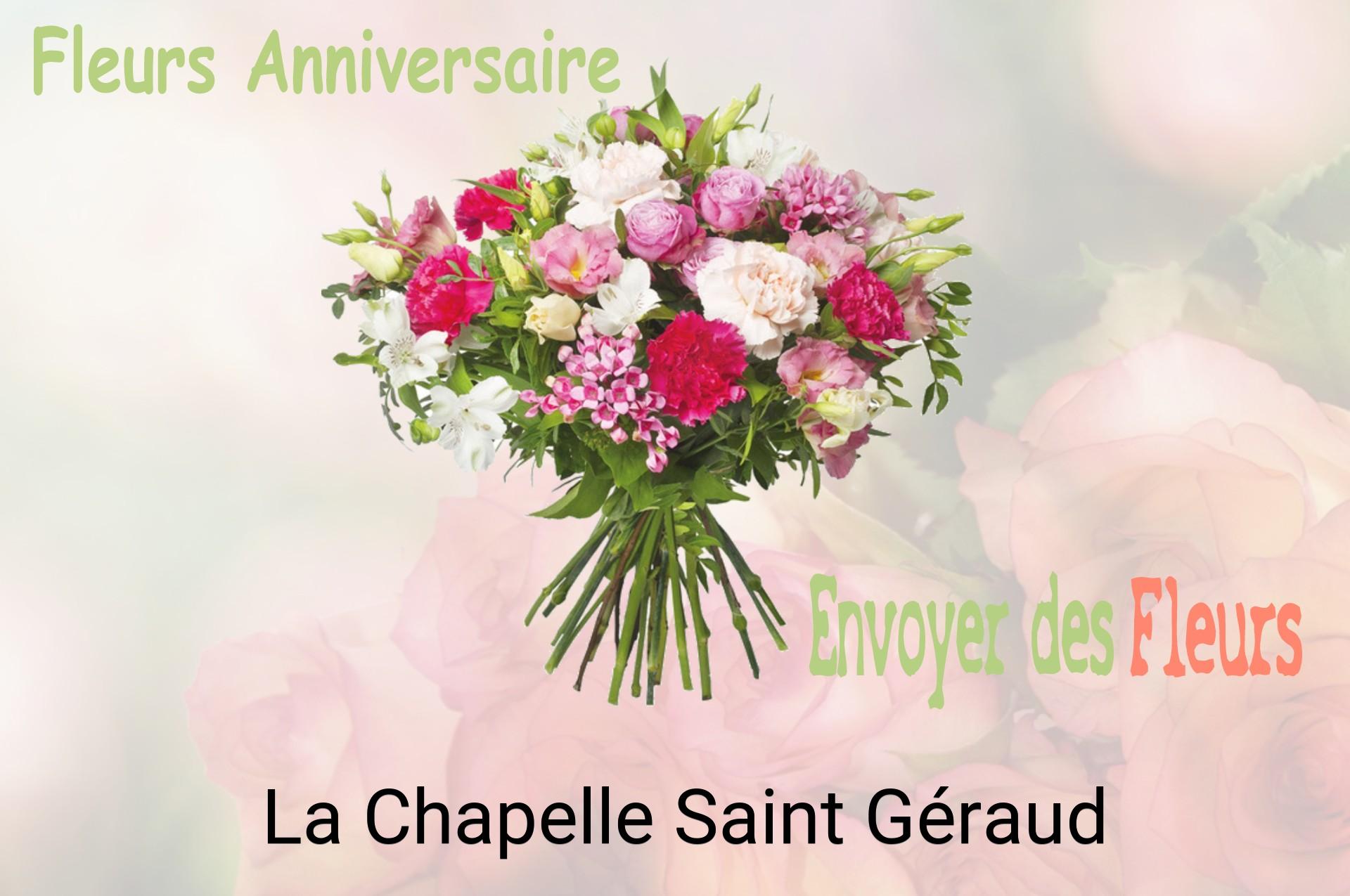 Bouquet de fleurs d’anniversaire livré à La Chapelle-Saint-Géraud