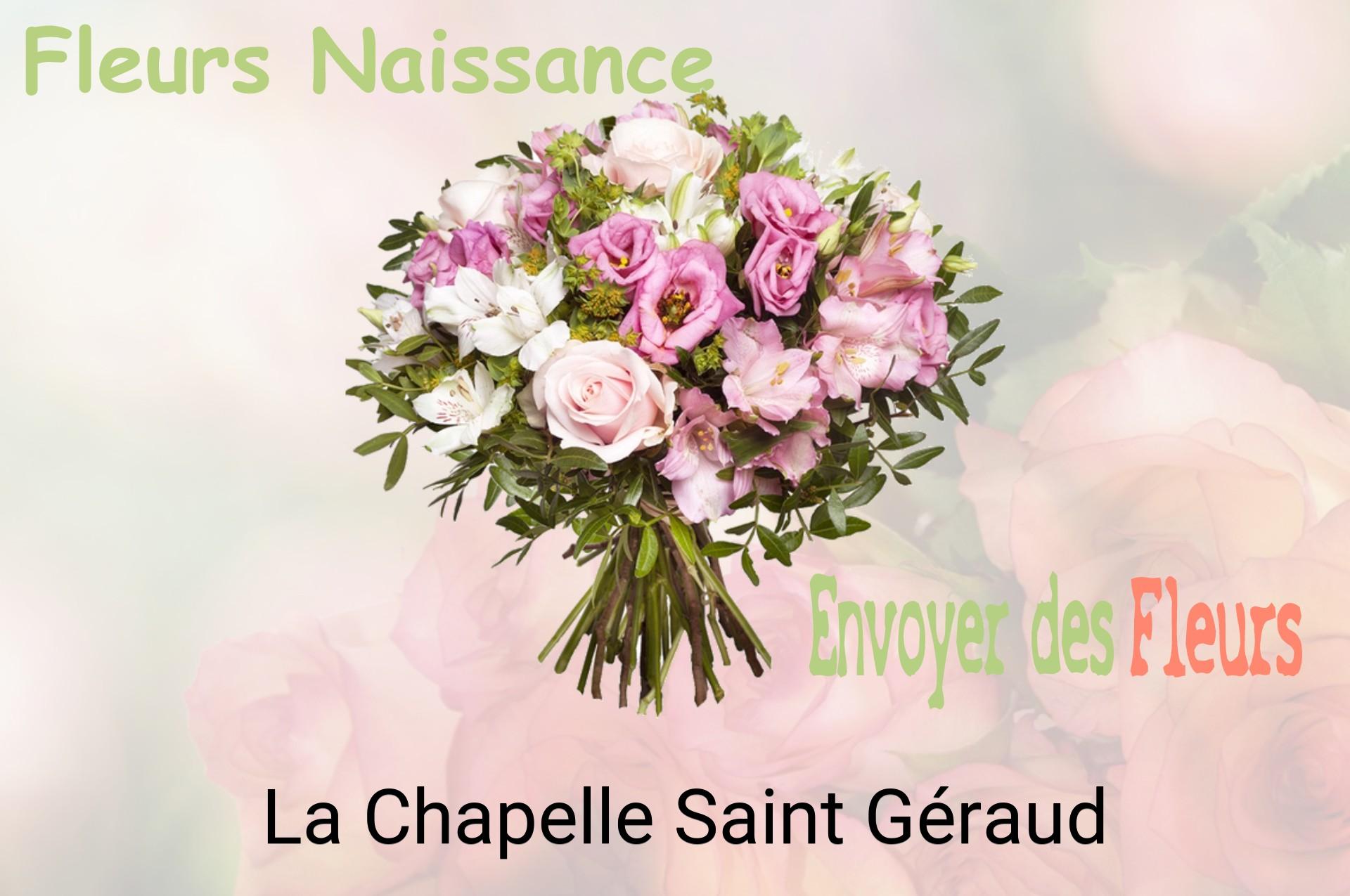 Bouquet de fleurs de naissance livré à La Chapelle-Saint-Géraud